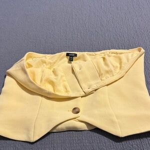 Express Yellow Crop Top